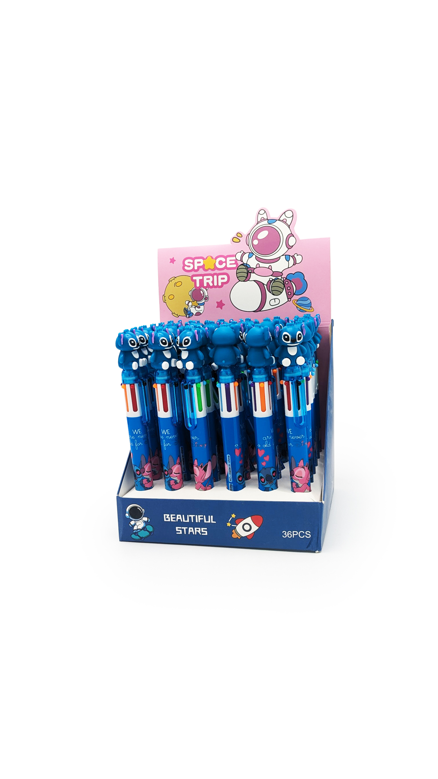 Stylo multicolore fantaisie – boîte de 36