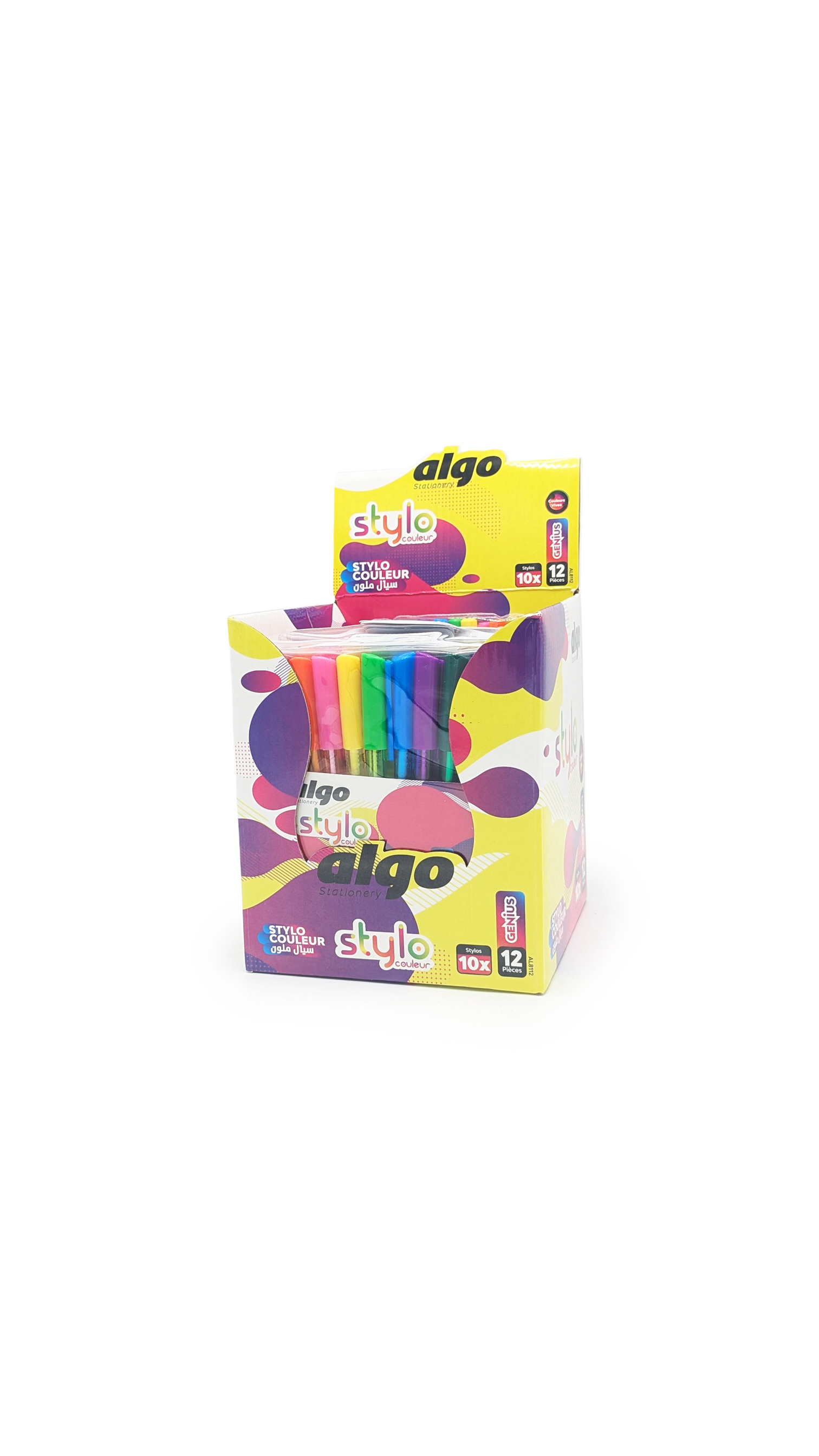 Stylo couleur Algo – boîte de 12