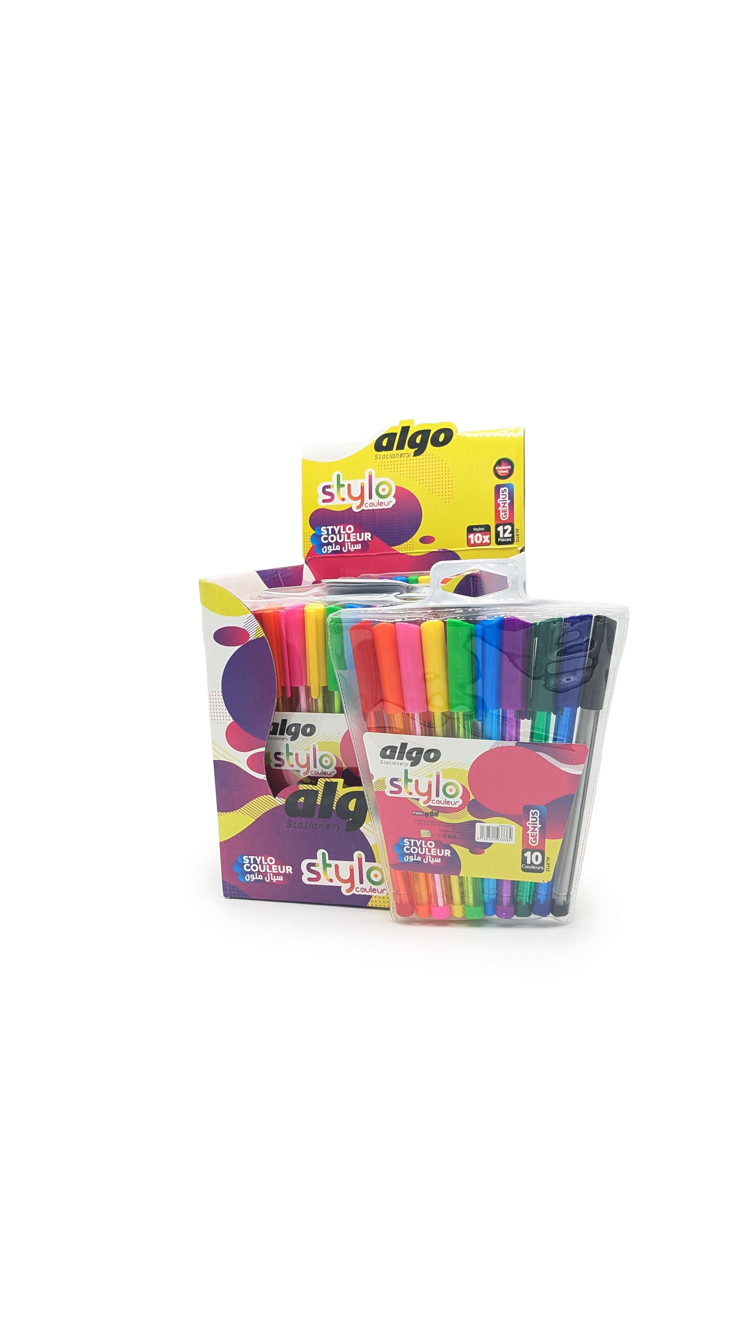 Stylo couleur Algo – boîte de 12