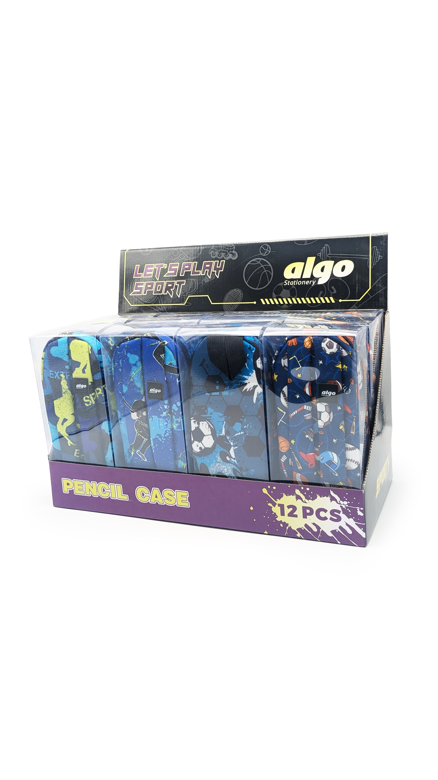 Trousse scolaire sporty Algo – boîte de 12