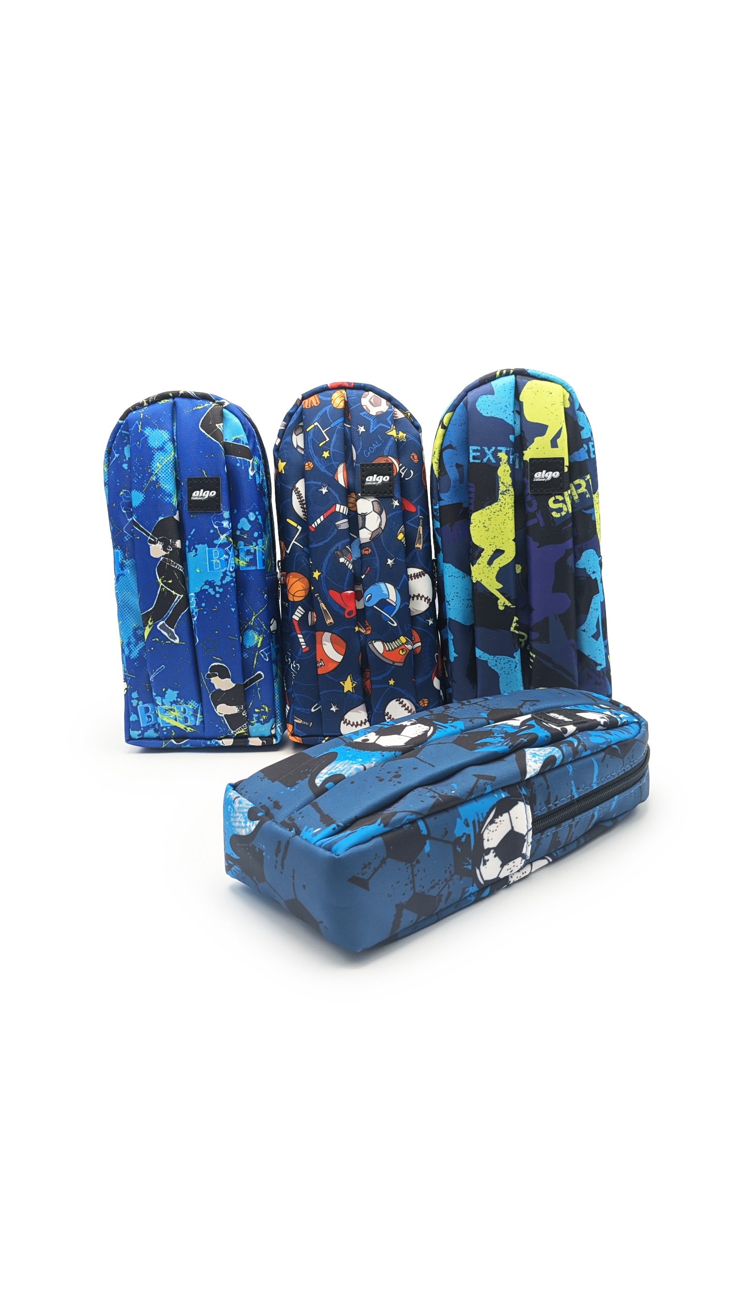 Trousse scolaire sporty Algo – boîte de 12