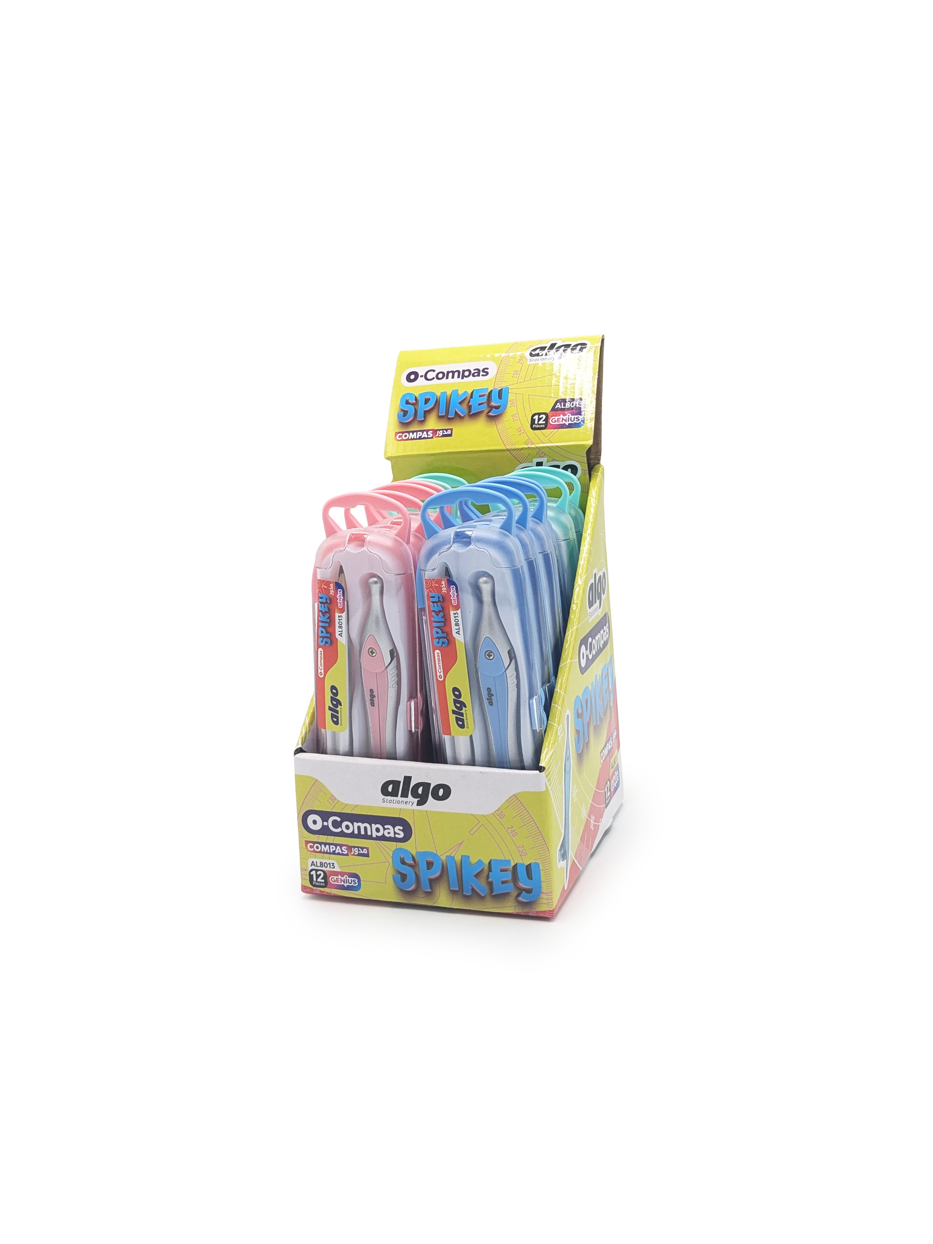 Compas scolaire Spikey Algo – boîte de 12