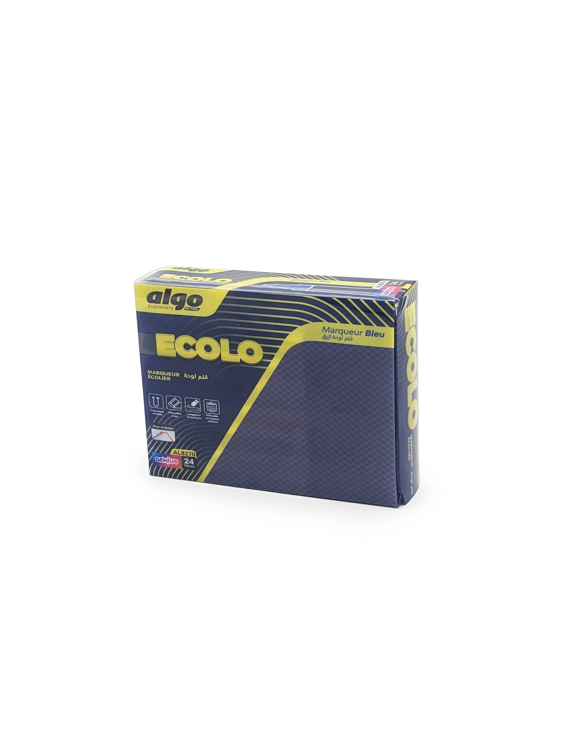 Marqueur scolaire bleu Algo Ecolo