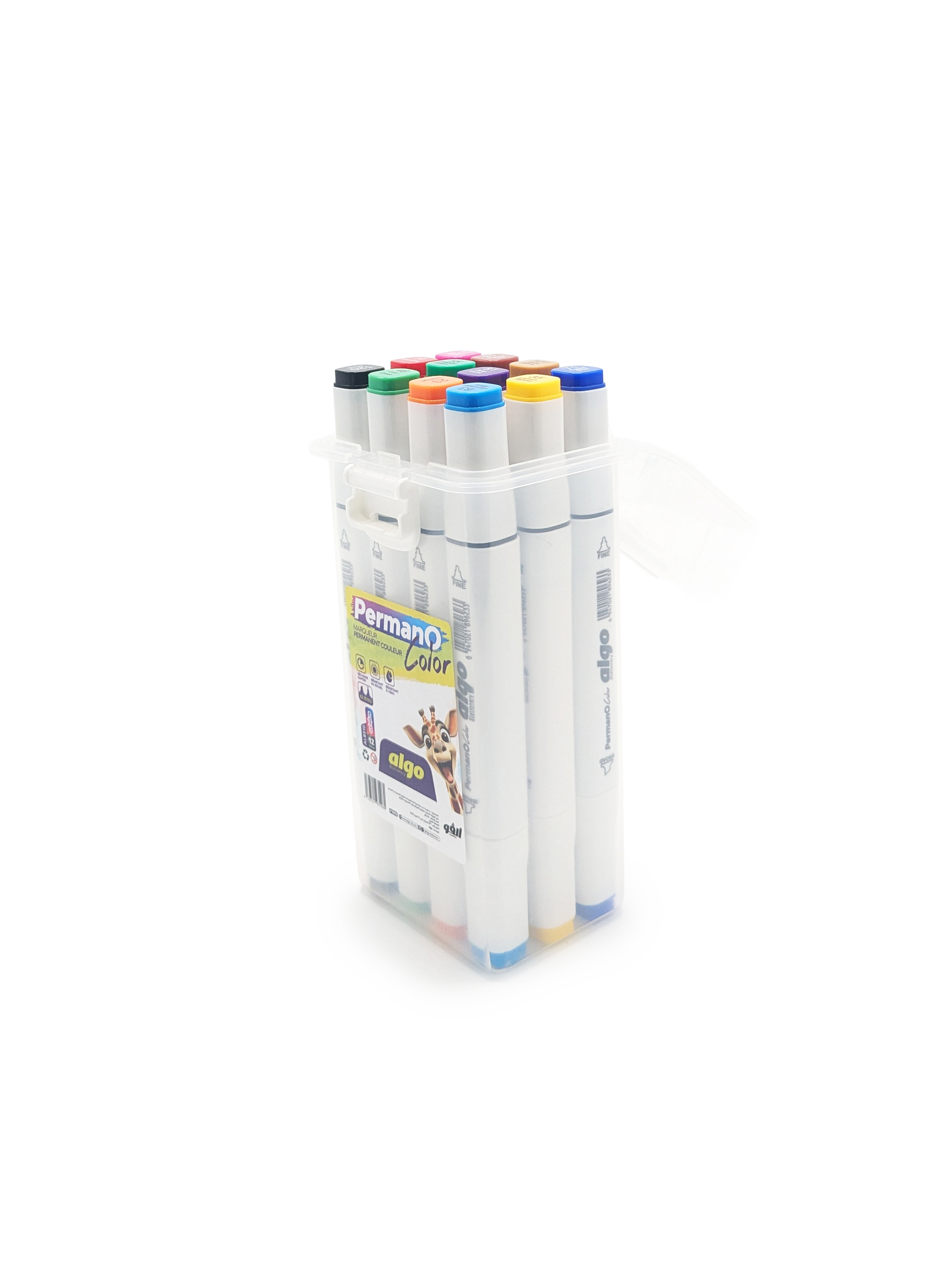 Marqueur permanent couleur Permano Color Algo – boîte de 12