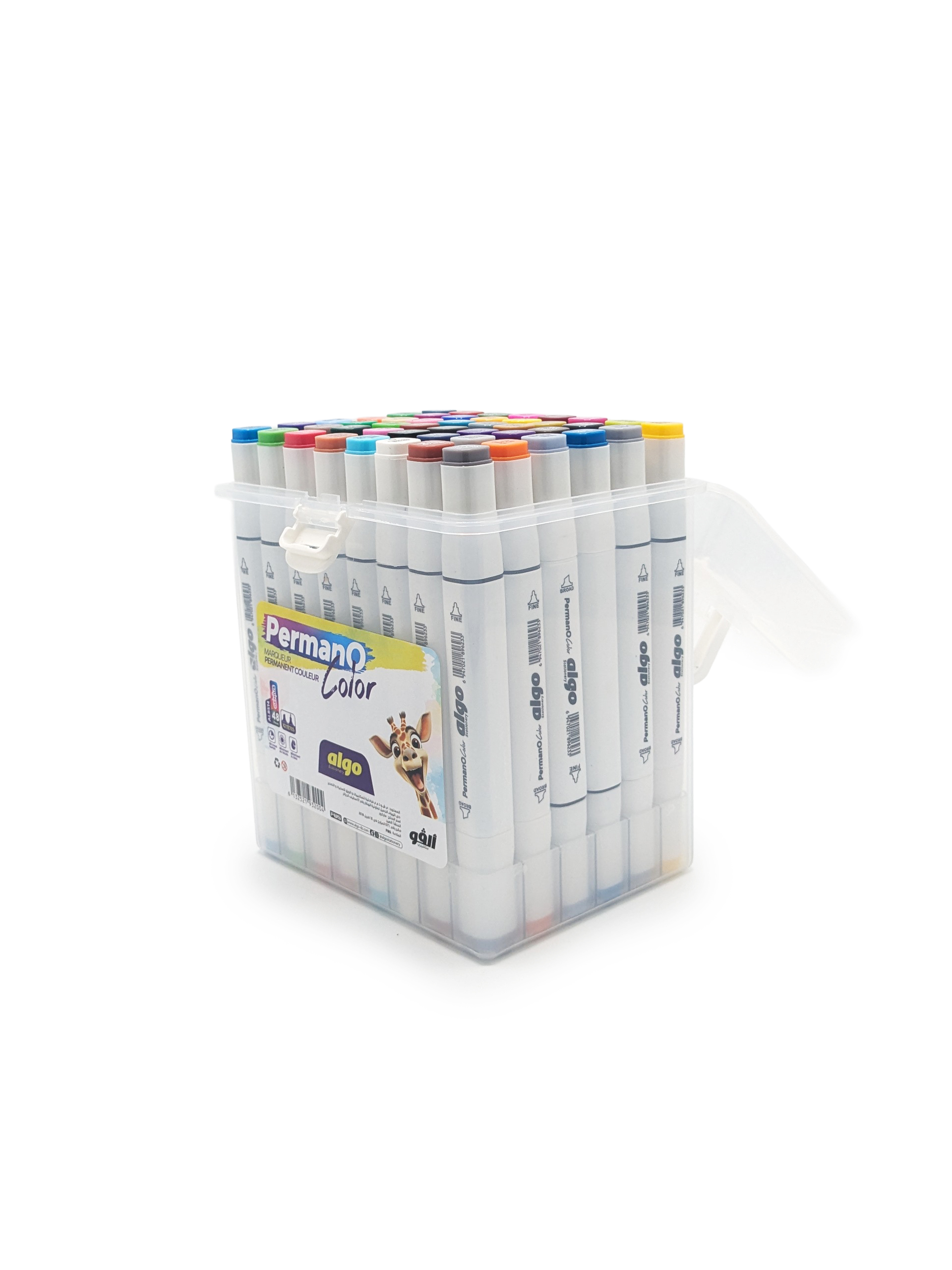Marqueur permanent couleur Permano Color Algo – boîte de 48