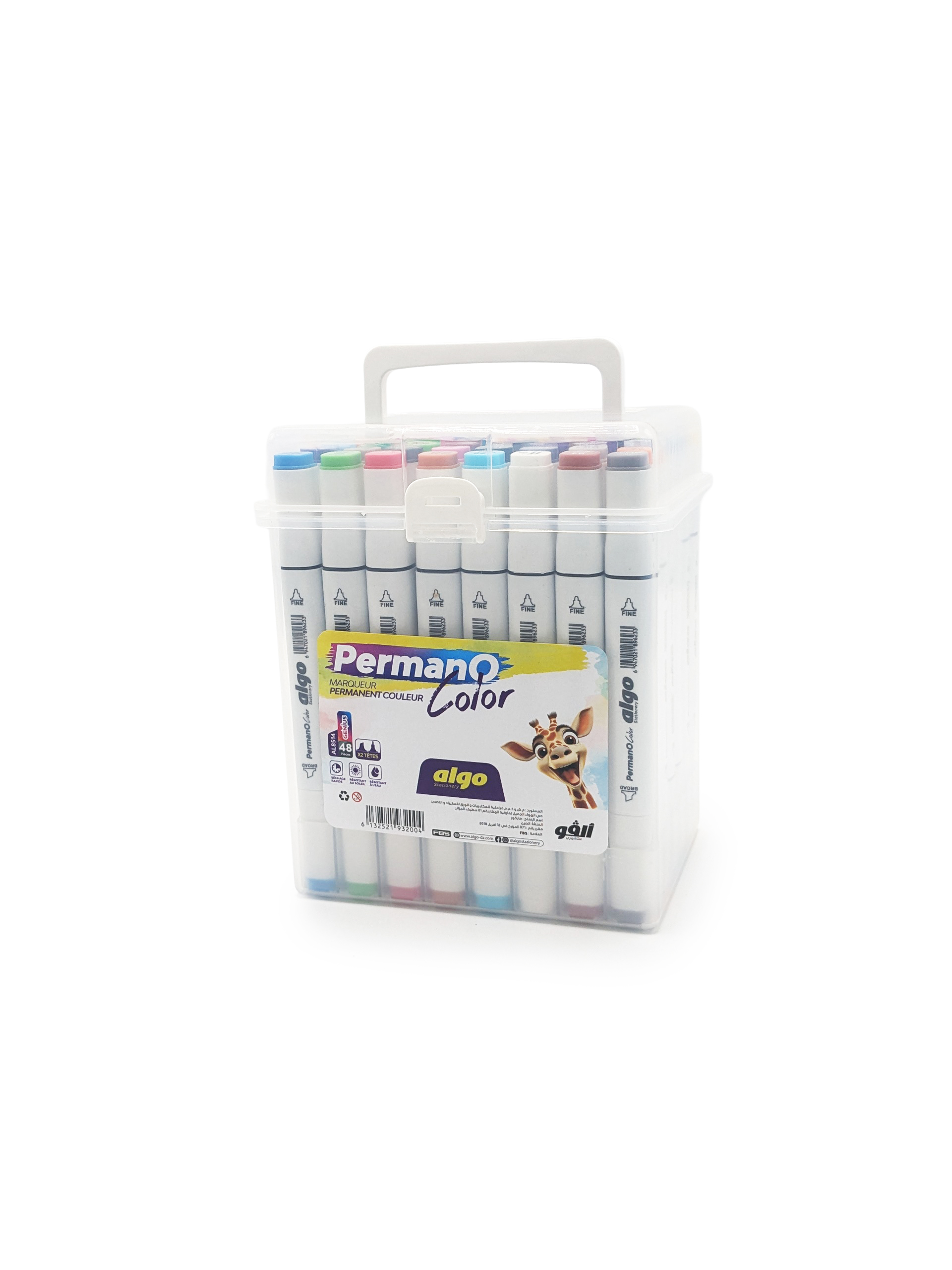 Marqueur permanent couleur Permano Color Algo – boîte de 48