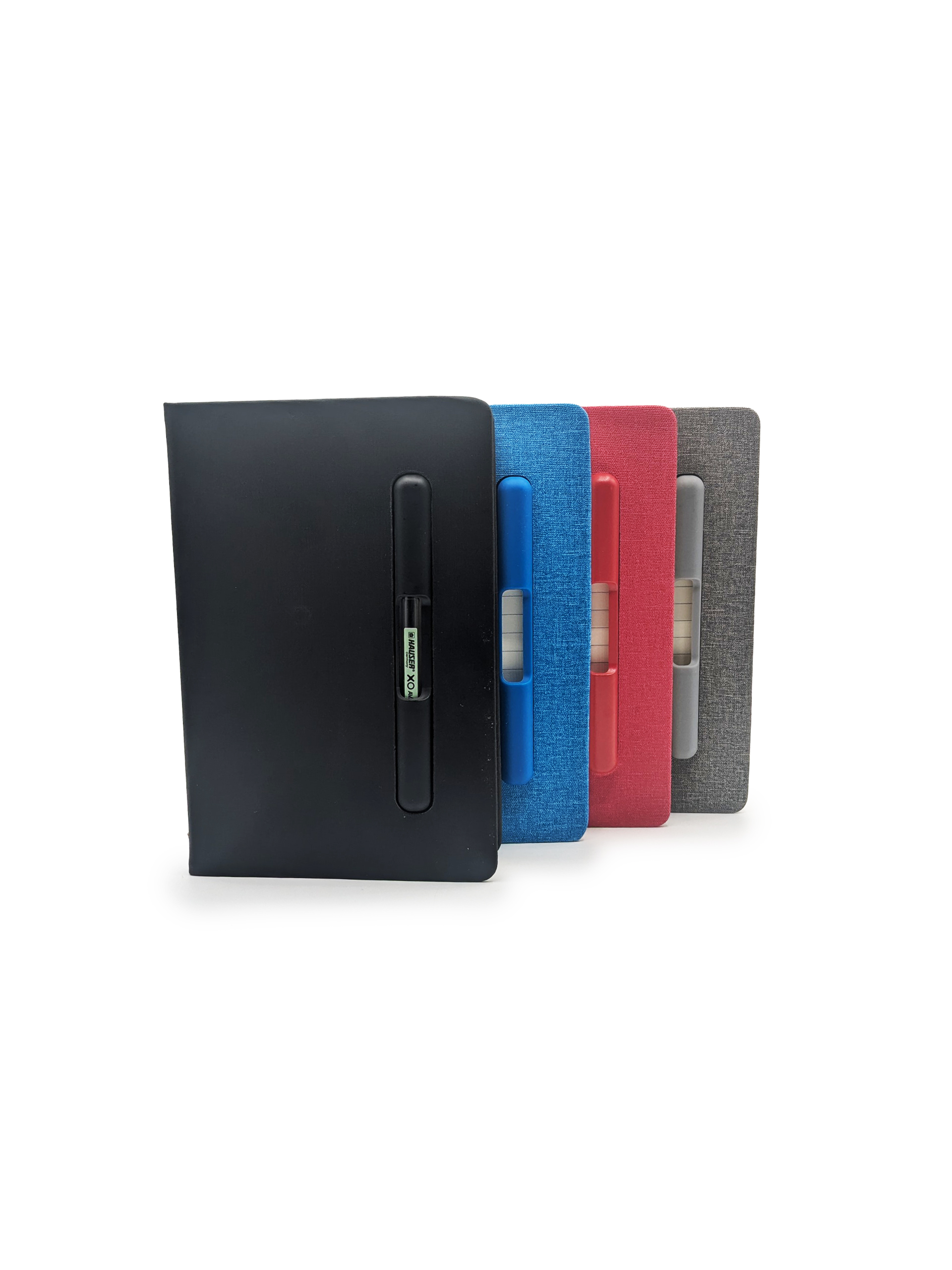 Carnet de notes rigide avec stylo – assortiment