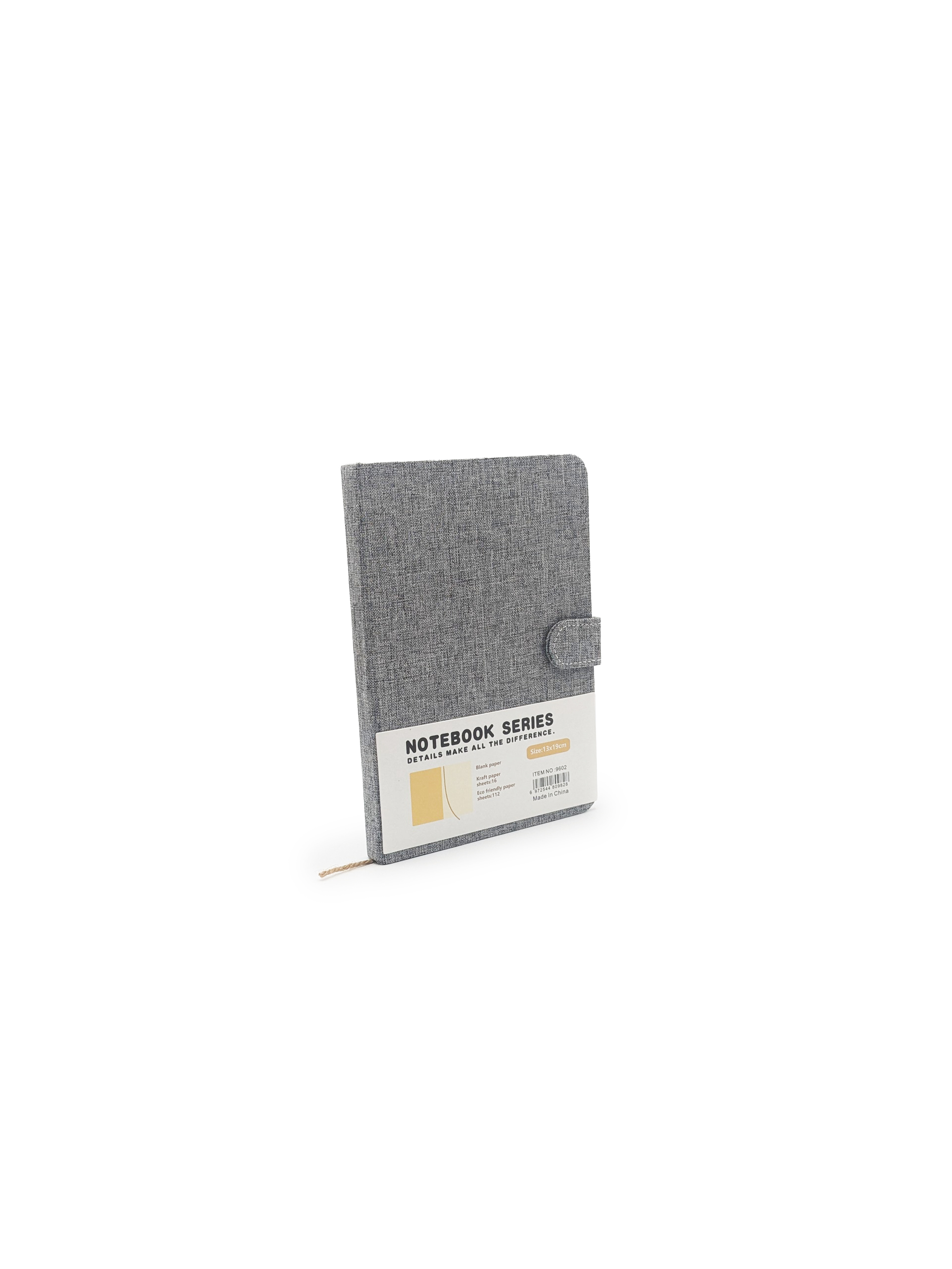 Carnet de notes rigide tissu – format A5