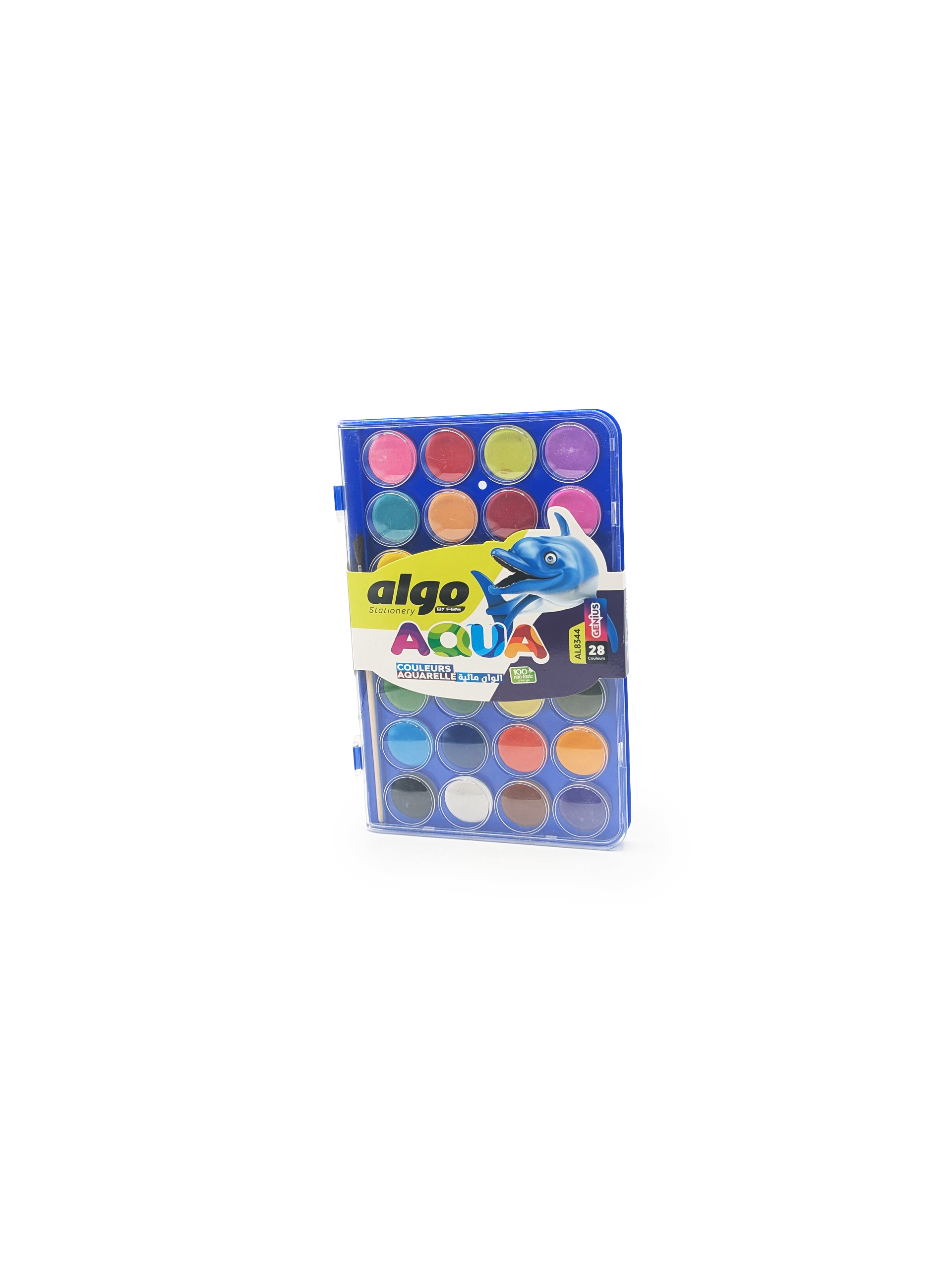 Palette aquarelle Algo Aqua 28 couleurs – boîte de 12