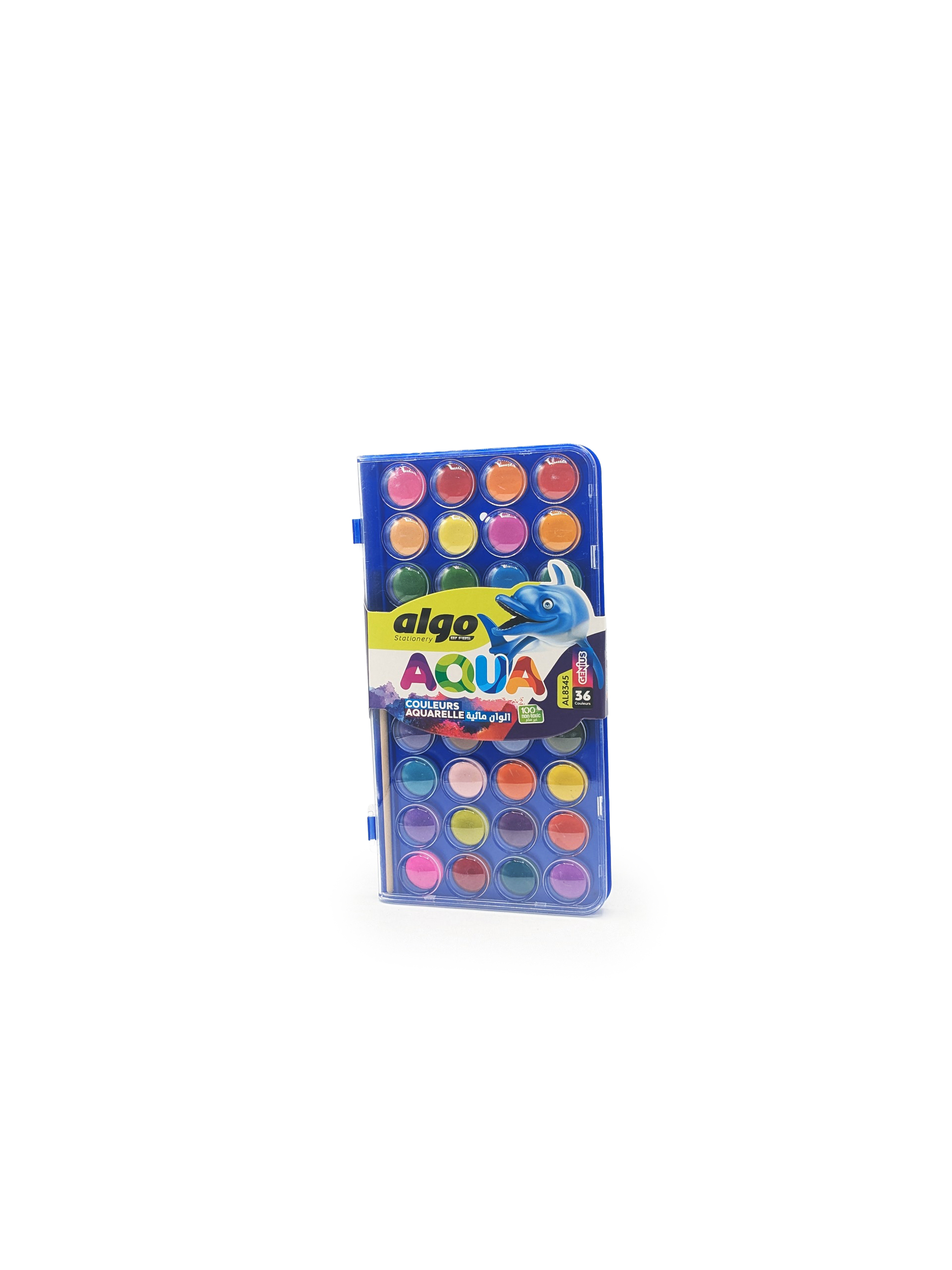 Palette aquarelle Algo Aqua 36 couleurs – boîte de 12