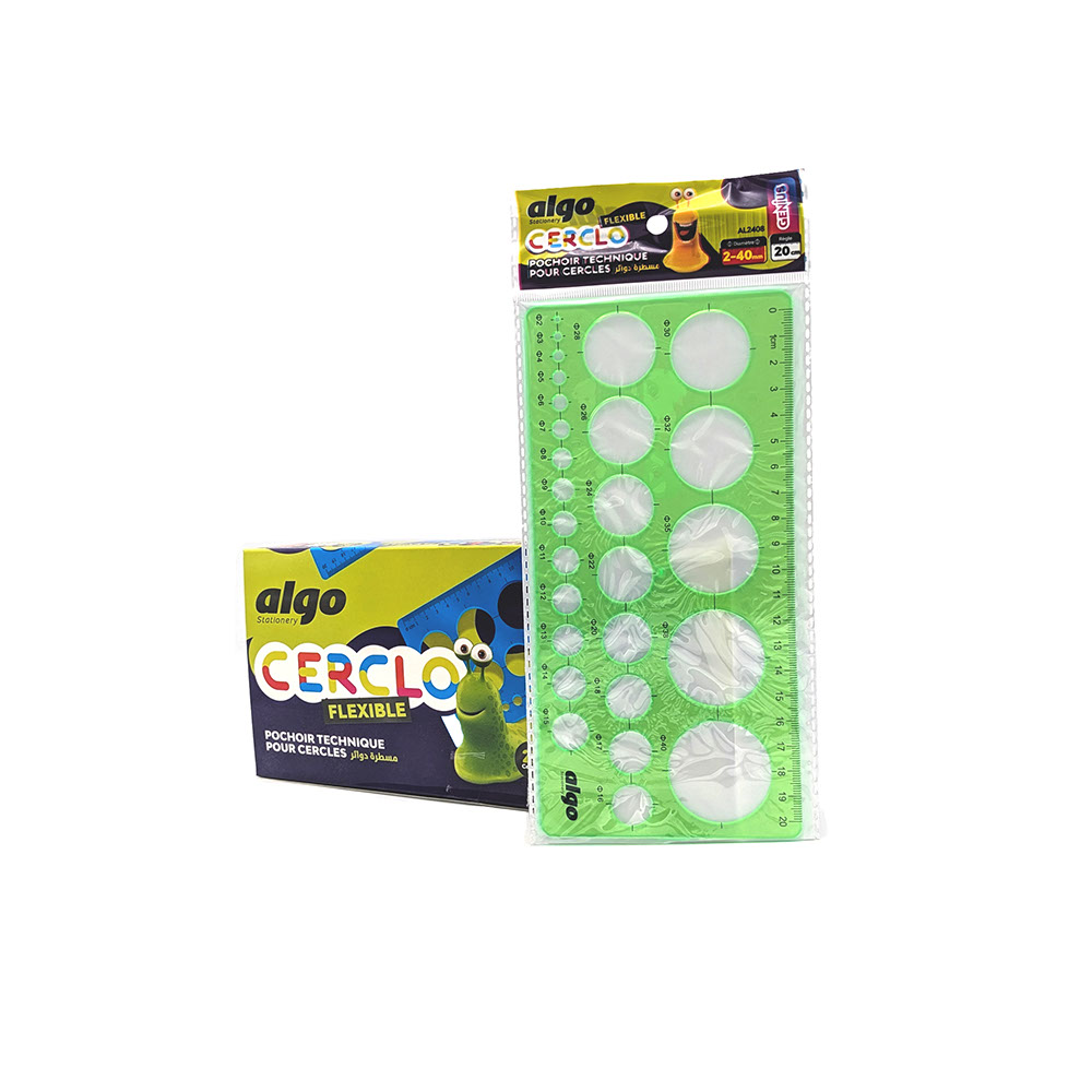 Pochoir technique pour cercles Algo Flexo – 20 cm