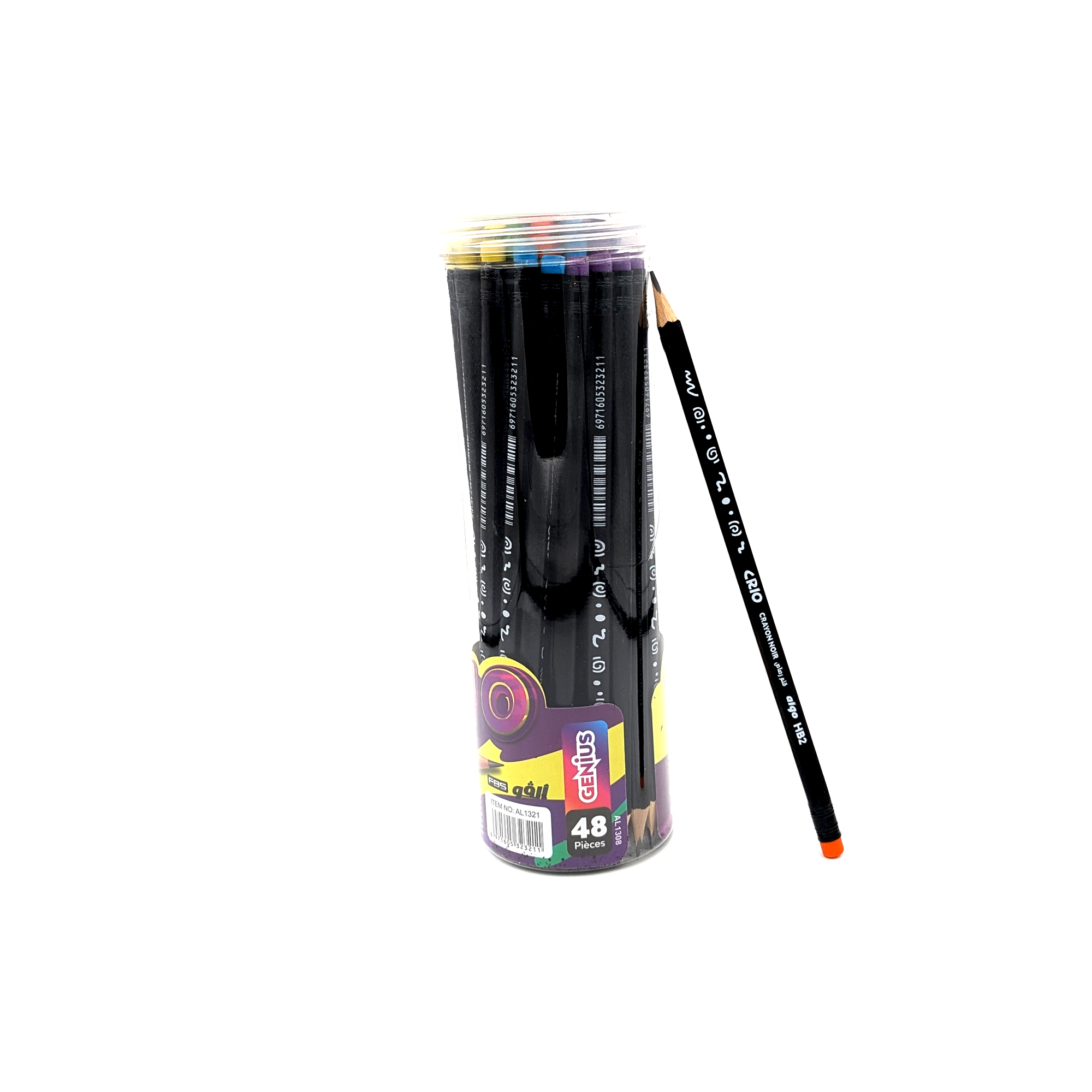 Crayon graphite HB2 Algo CRIO – tube de 48