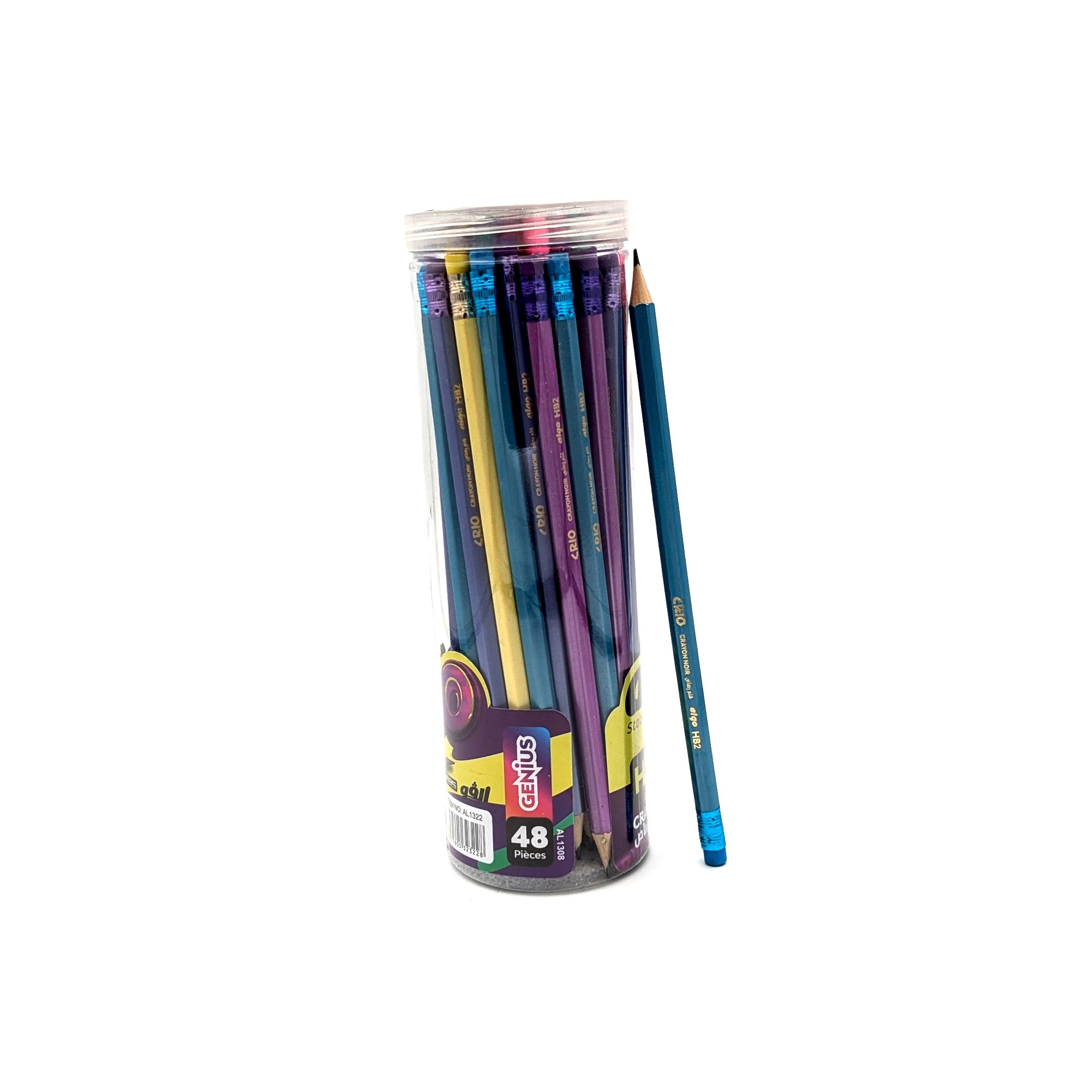Crayon graphite HB2 Algo CRIO – tube de 48