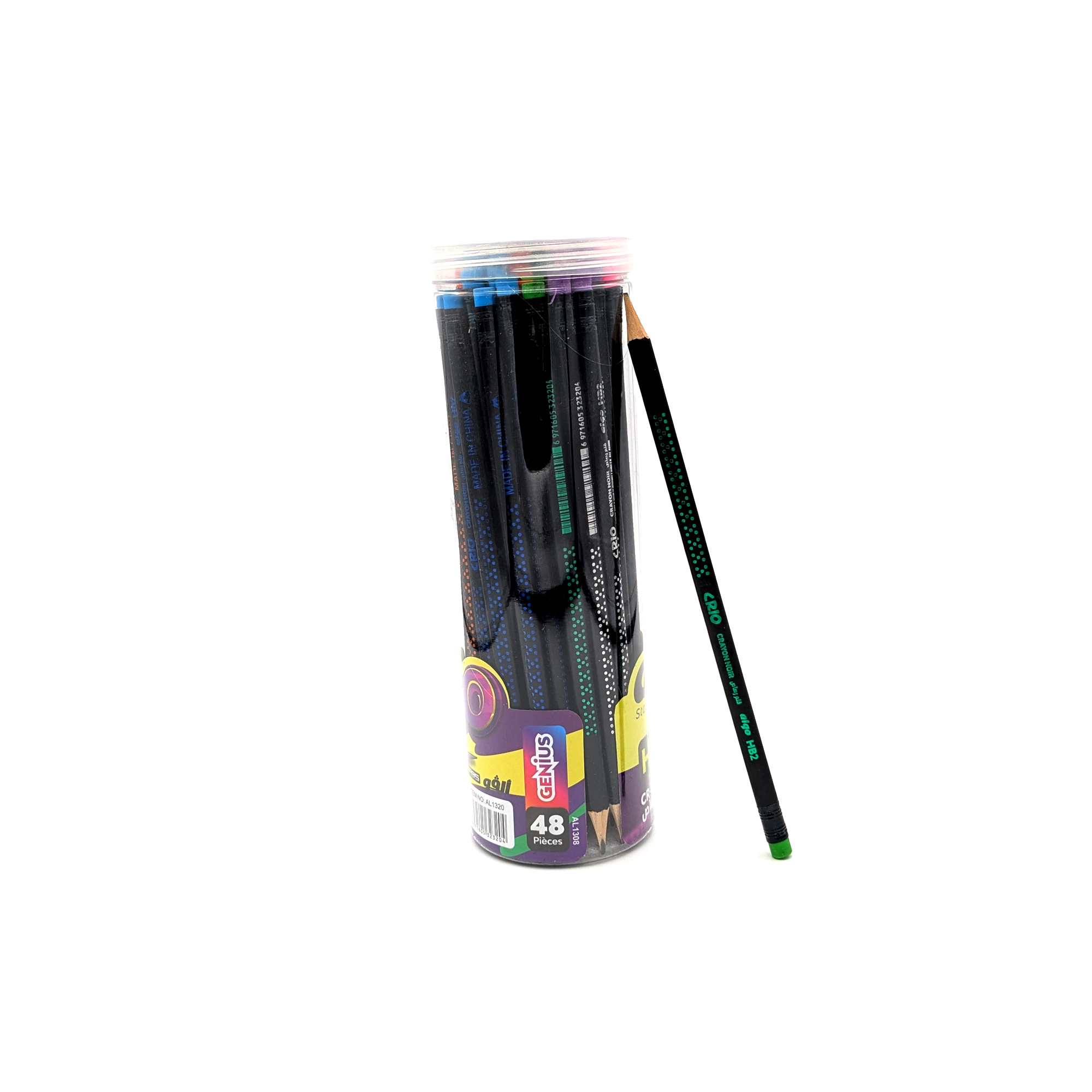Crayon graphite HB2 Algo CRIO – tube de 48