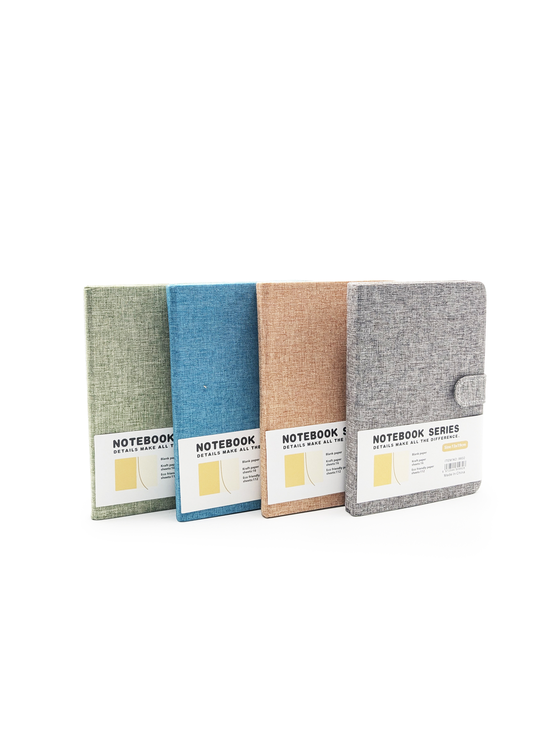Carnet de notes rigide tissu – format A5