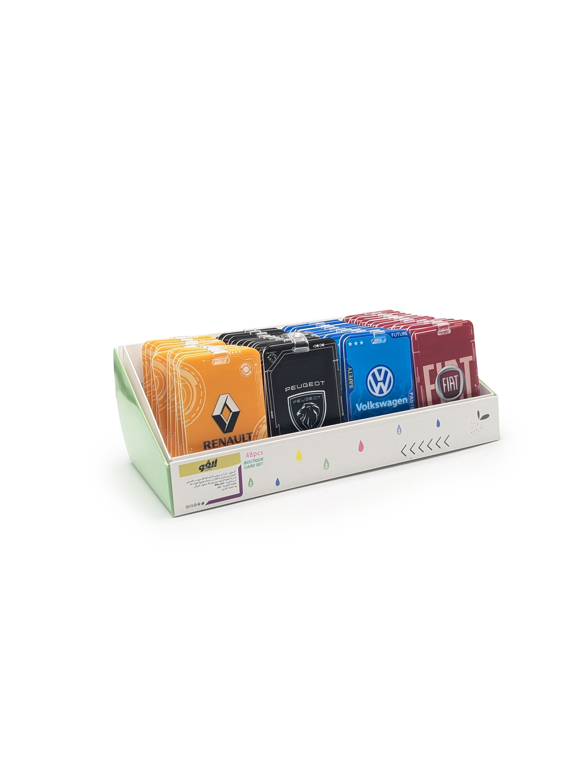 Boîte de protège-cartes scolaires – assortiment