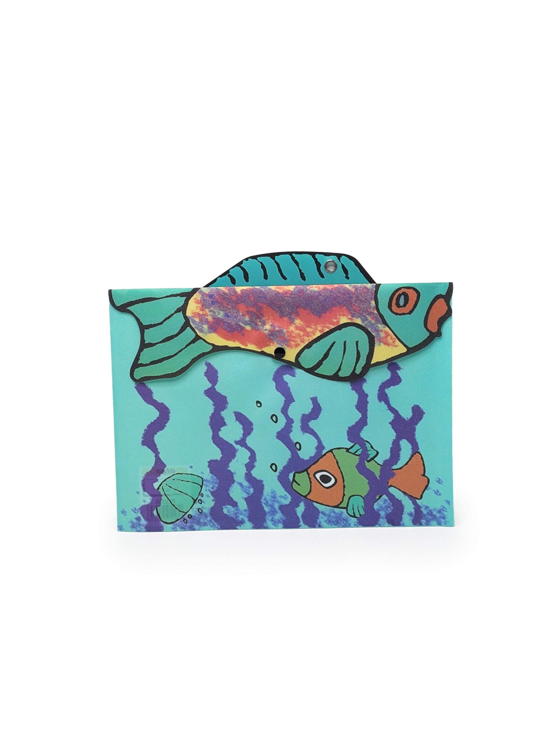 Pochette à bouton Fish