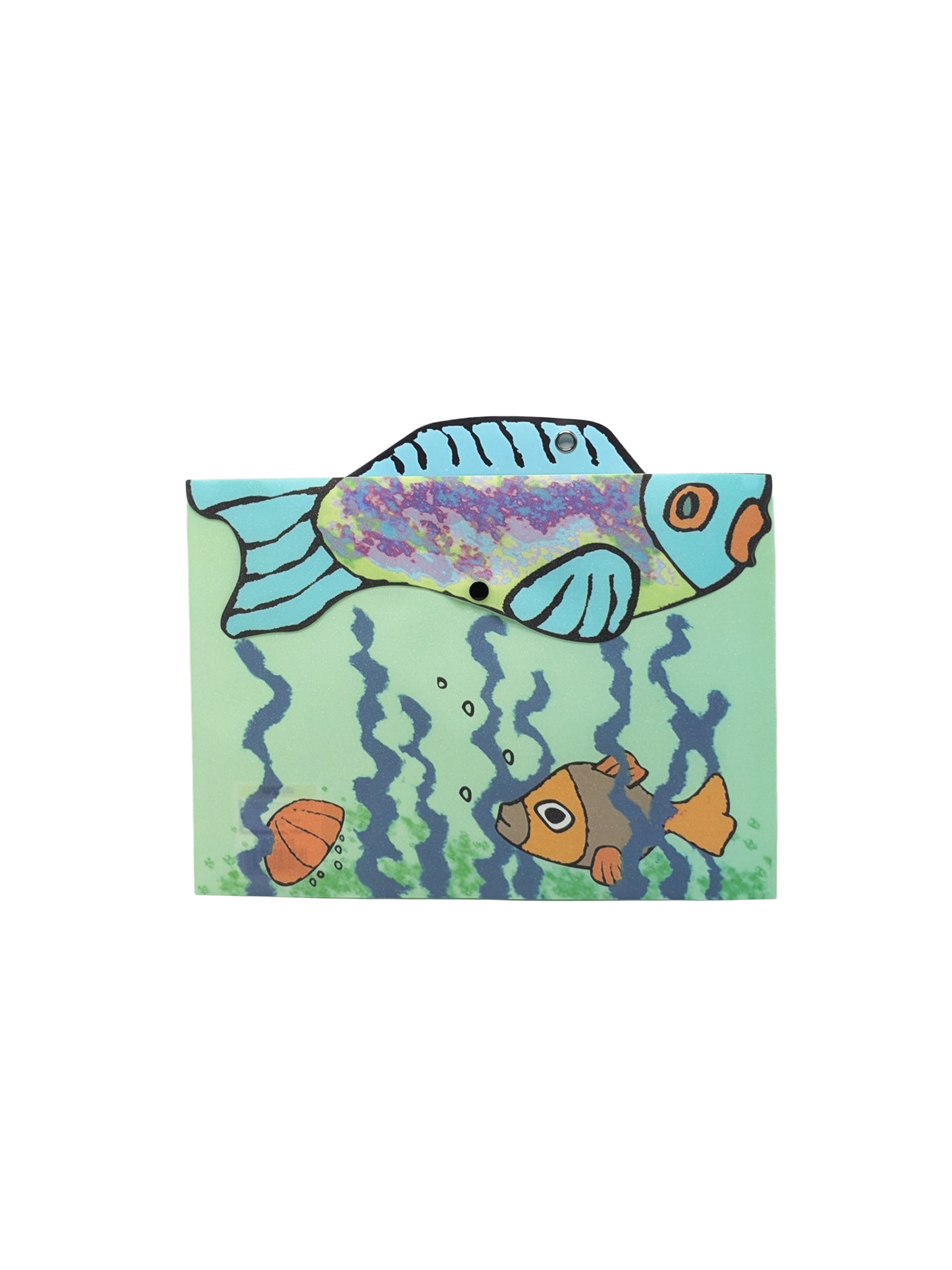 Pochette à bouton Fish