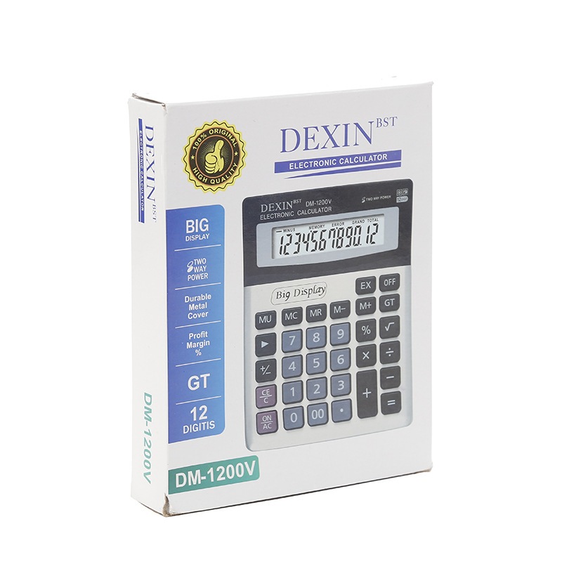 Calculatrice de bureau 12 chiffres Dexin DM-1200V