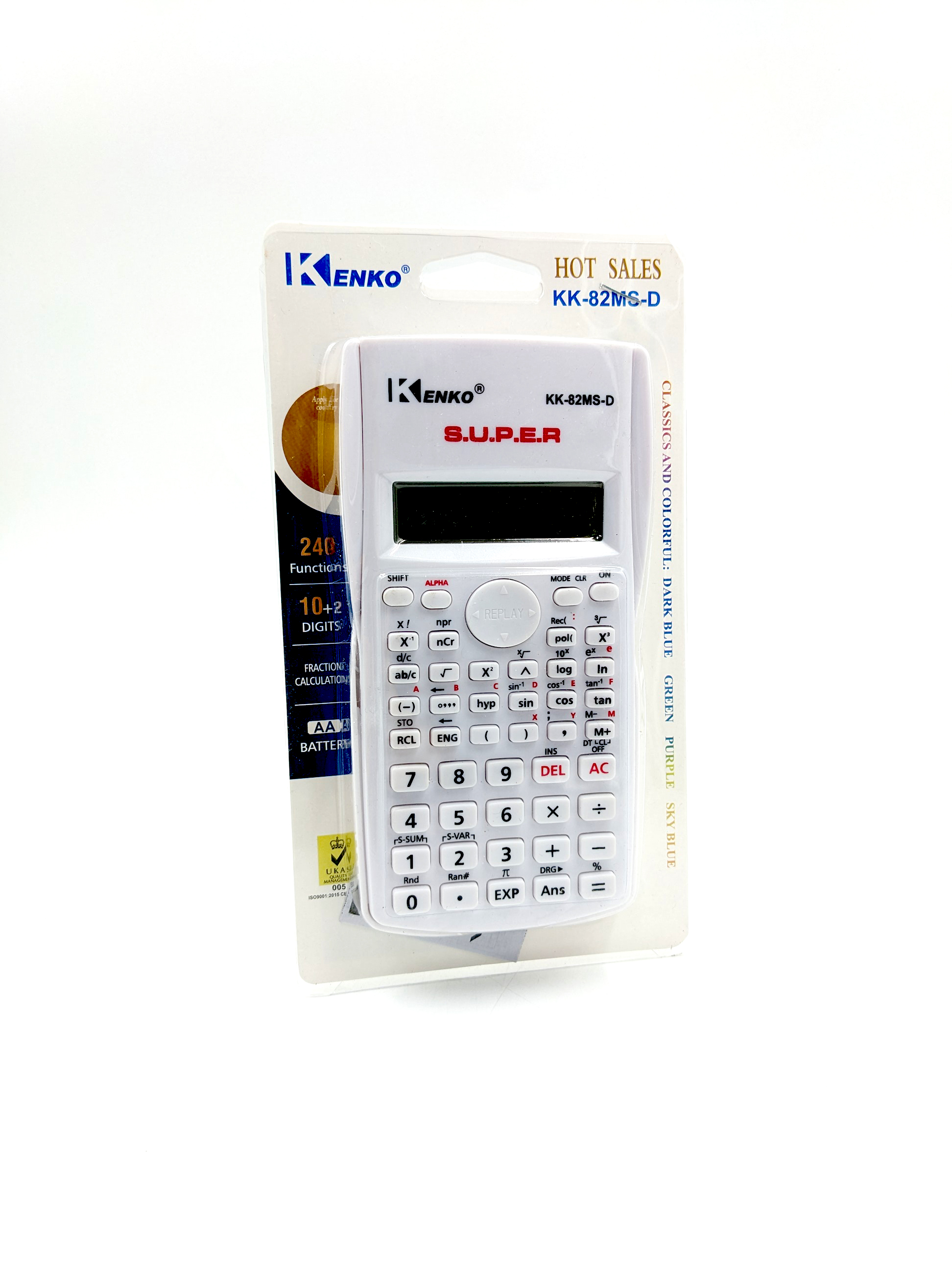 Calculatrice scientifique Kenko KK-82MS-D – 240 fonctions