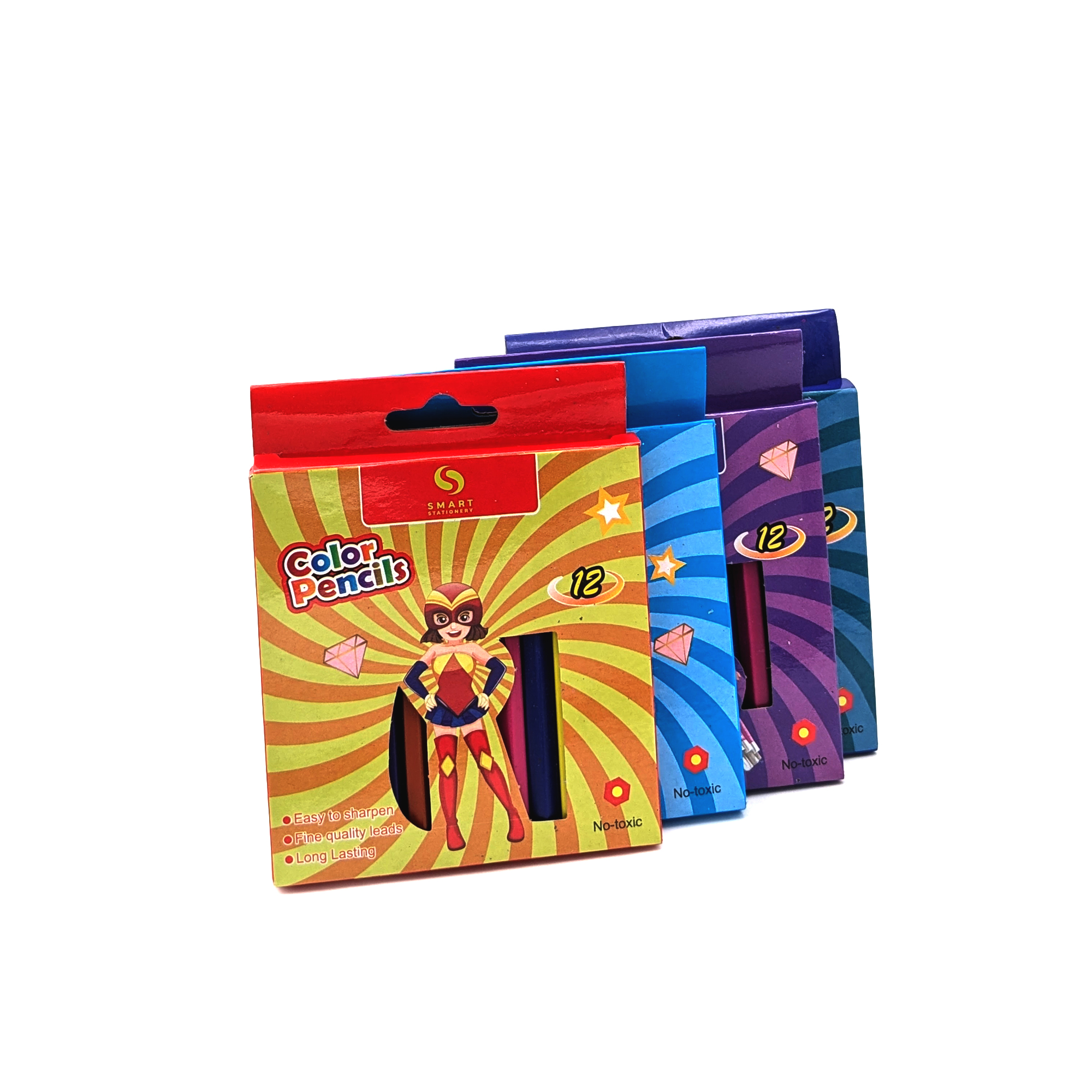 Crayons de couleur Smart – boîte de 12 couleurs