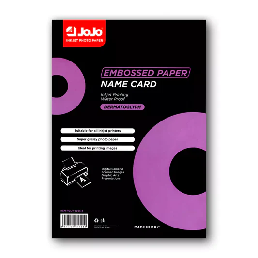 Papier gaufré pour cartes de visite Jojo Dermatoglyph A4 – 300g/m²