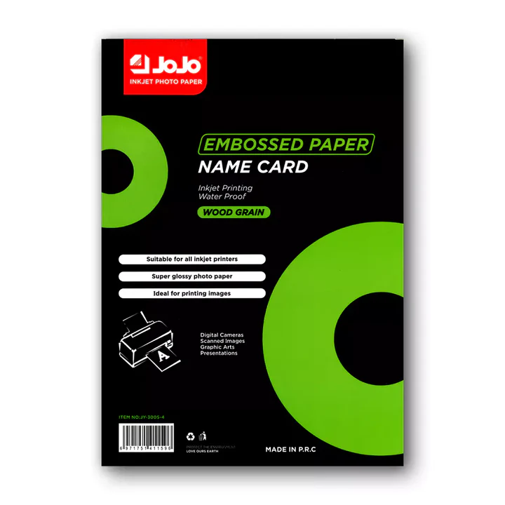 Papier gaufré pour cartes de visite Jojo Wood Grain A4 – 300g/m²