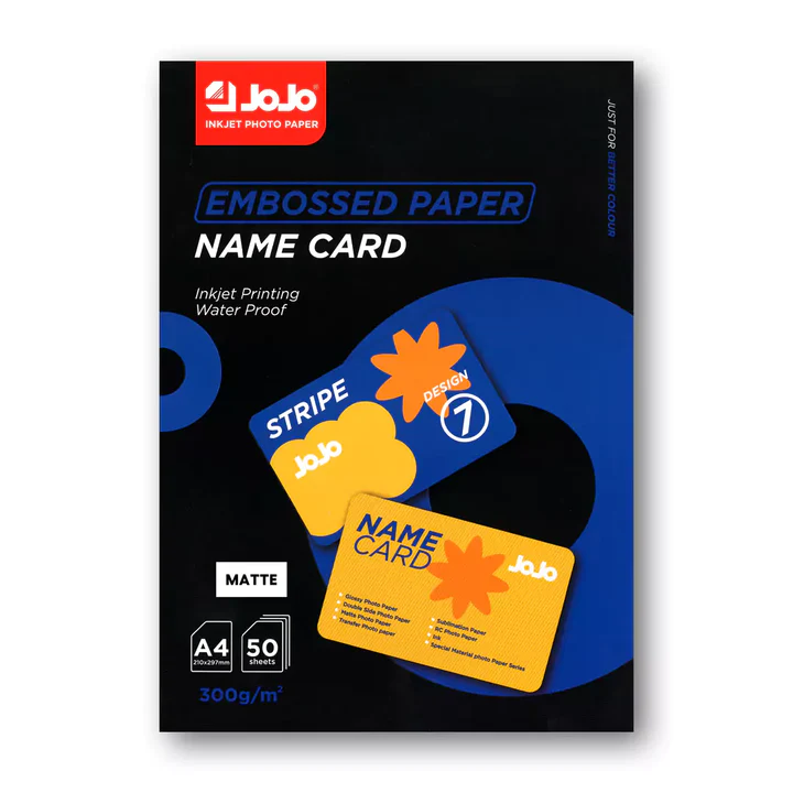 Papier gaufré pour cartes de visite Jojo Stripe A4 – 300g/m²