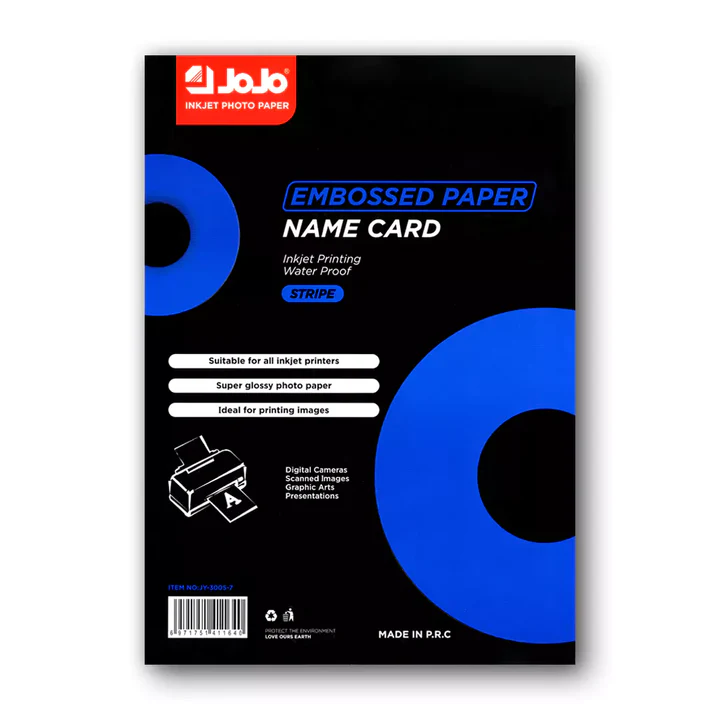 Papier gaufré pour cartes de visite Jojo Stripe A4 – 300g/m²