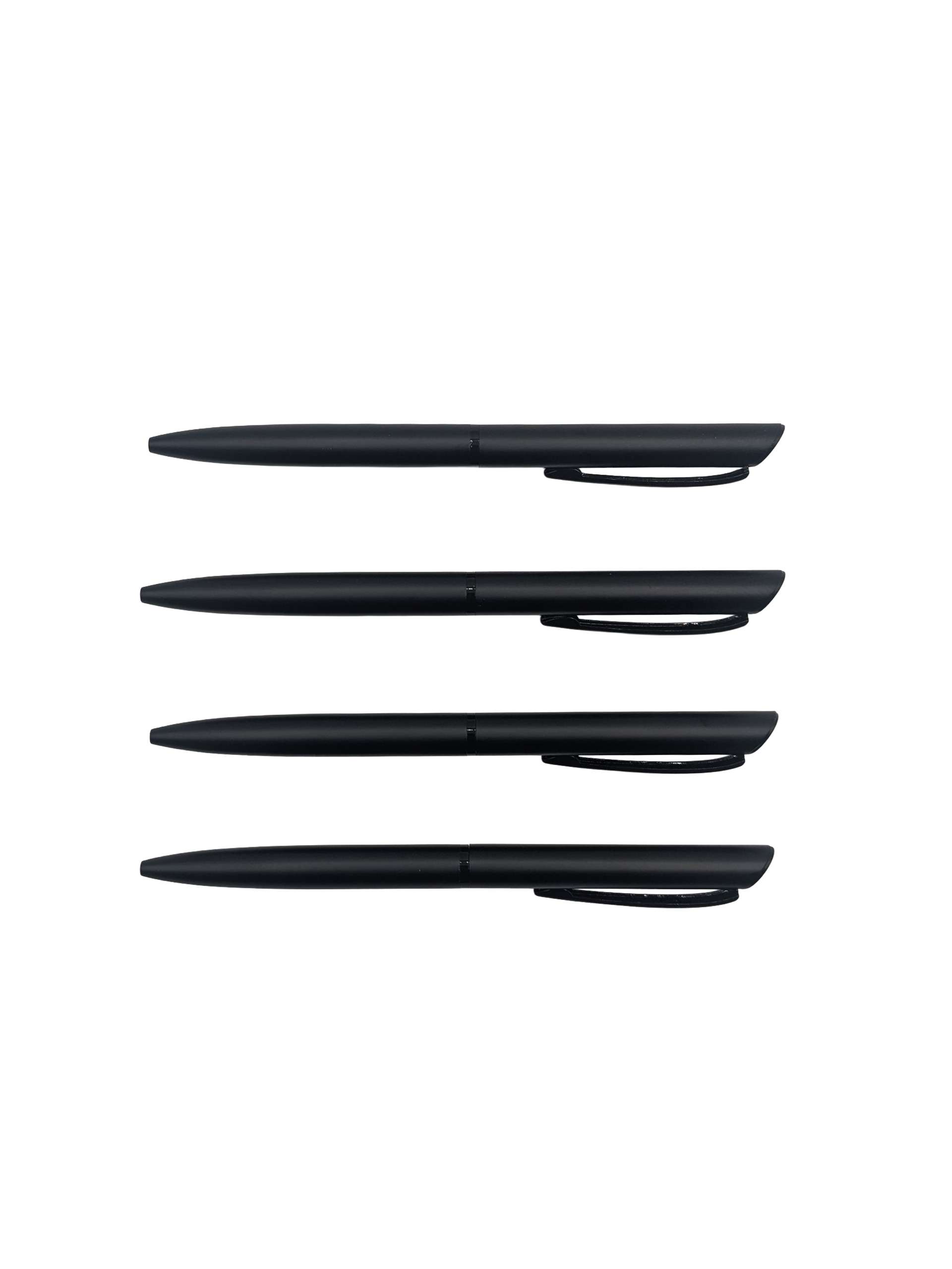 Stylo bille noir design minimaliste