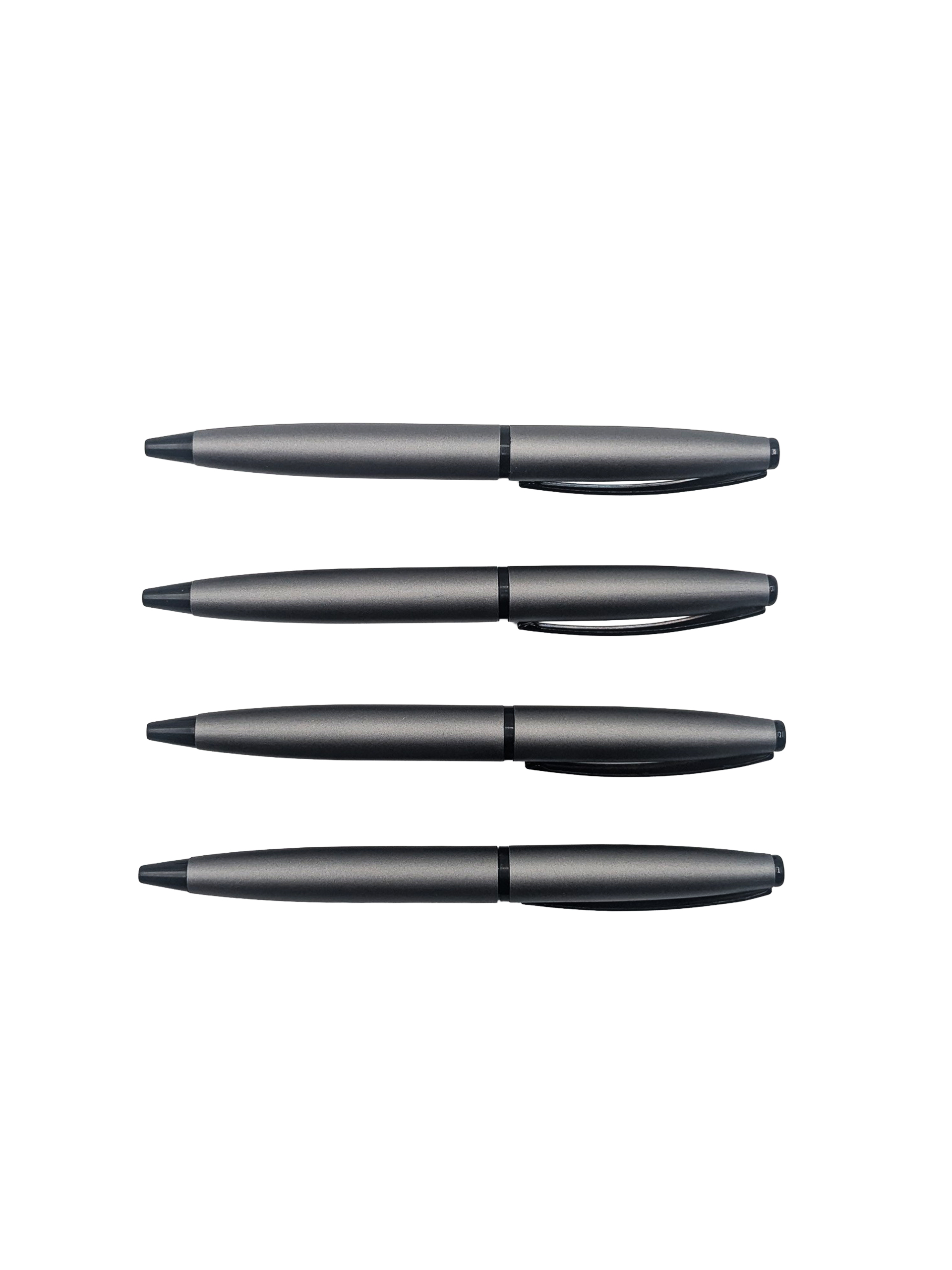 Stylo bille gris mat design classique