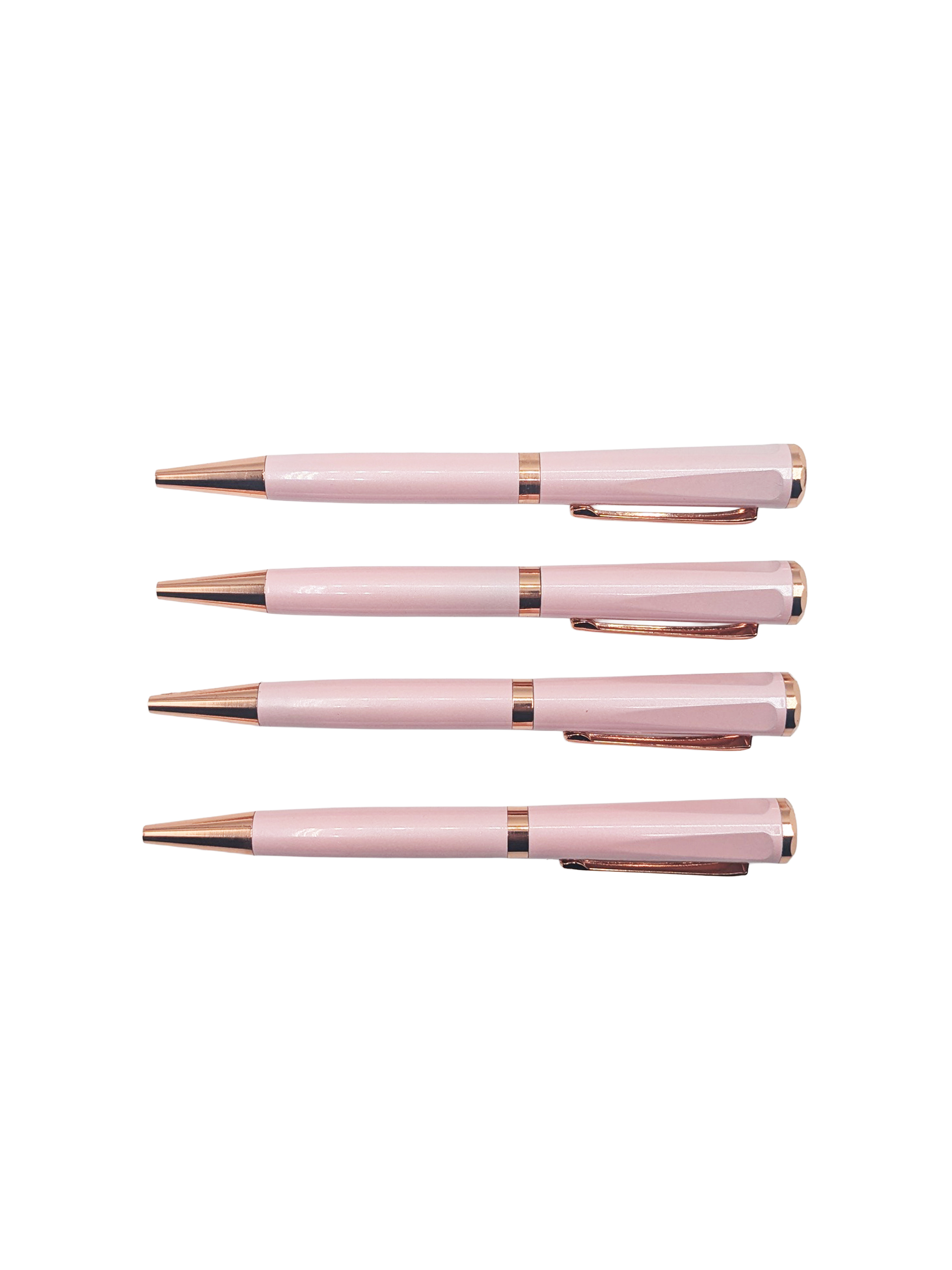 Stylo bille rose et doré design raffiné