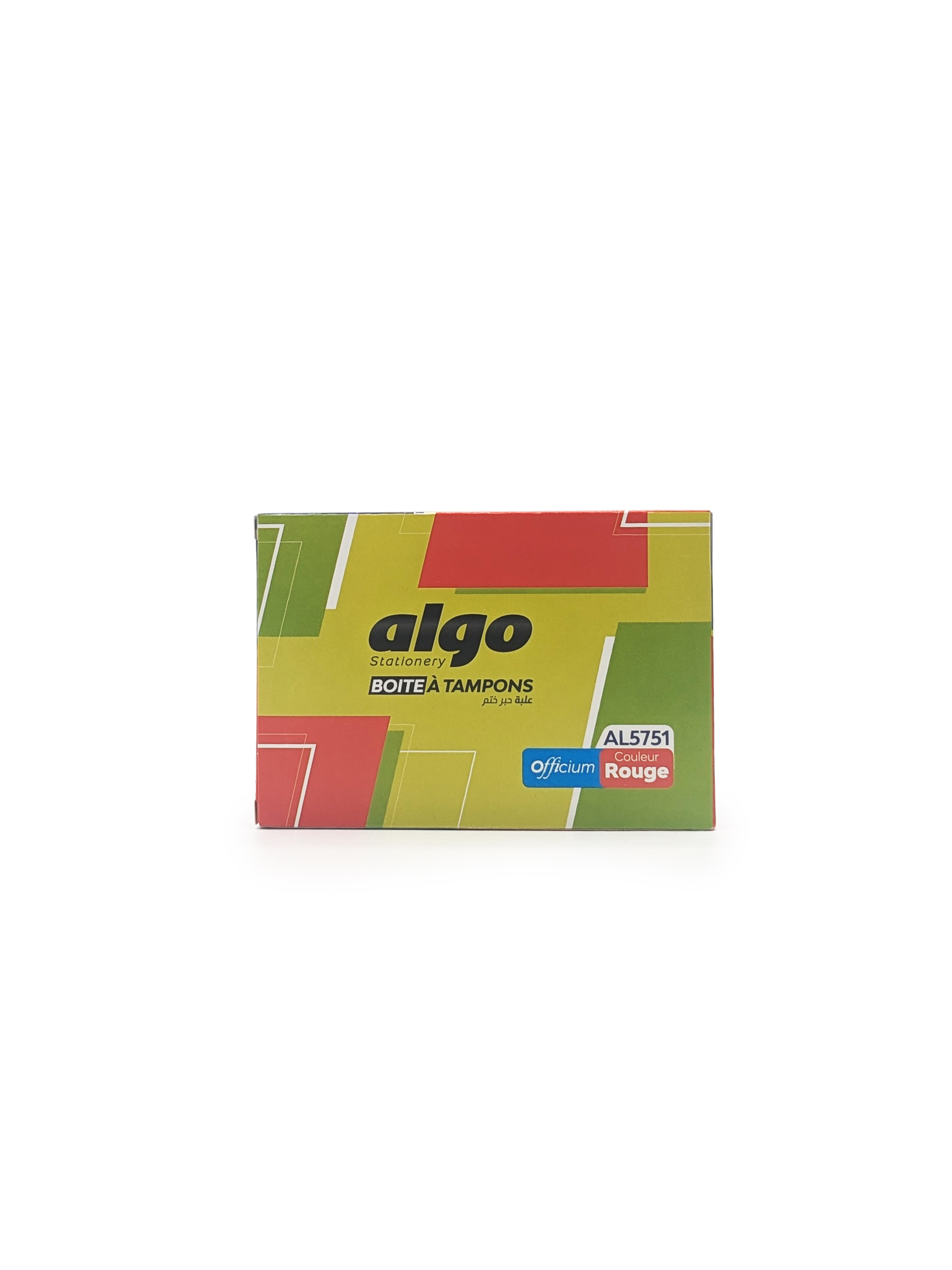 Boîte à tampons Algo Officium – couleur rouge grand format