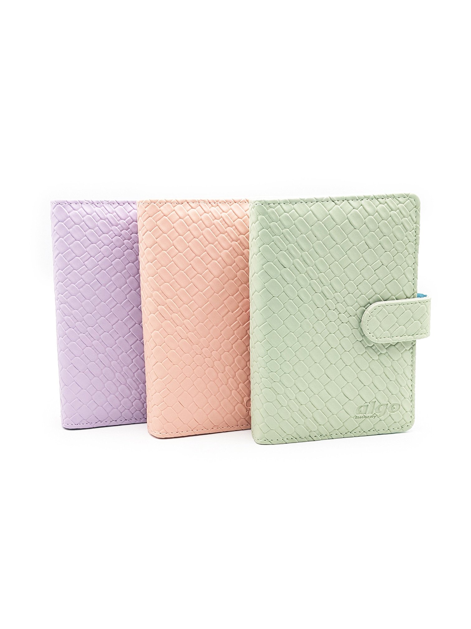 Budget planner effet tressé pastel – format A6