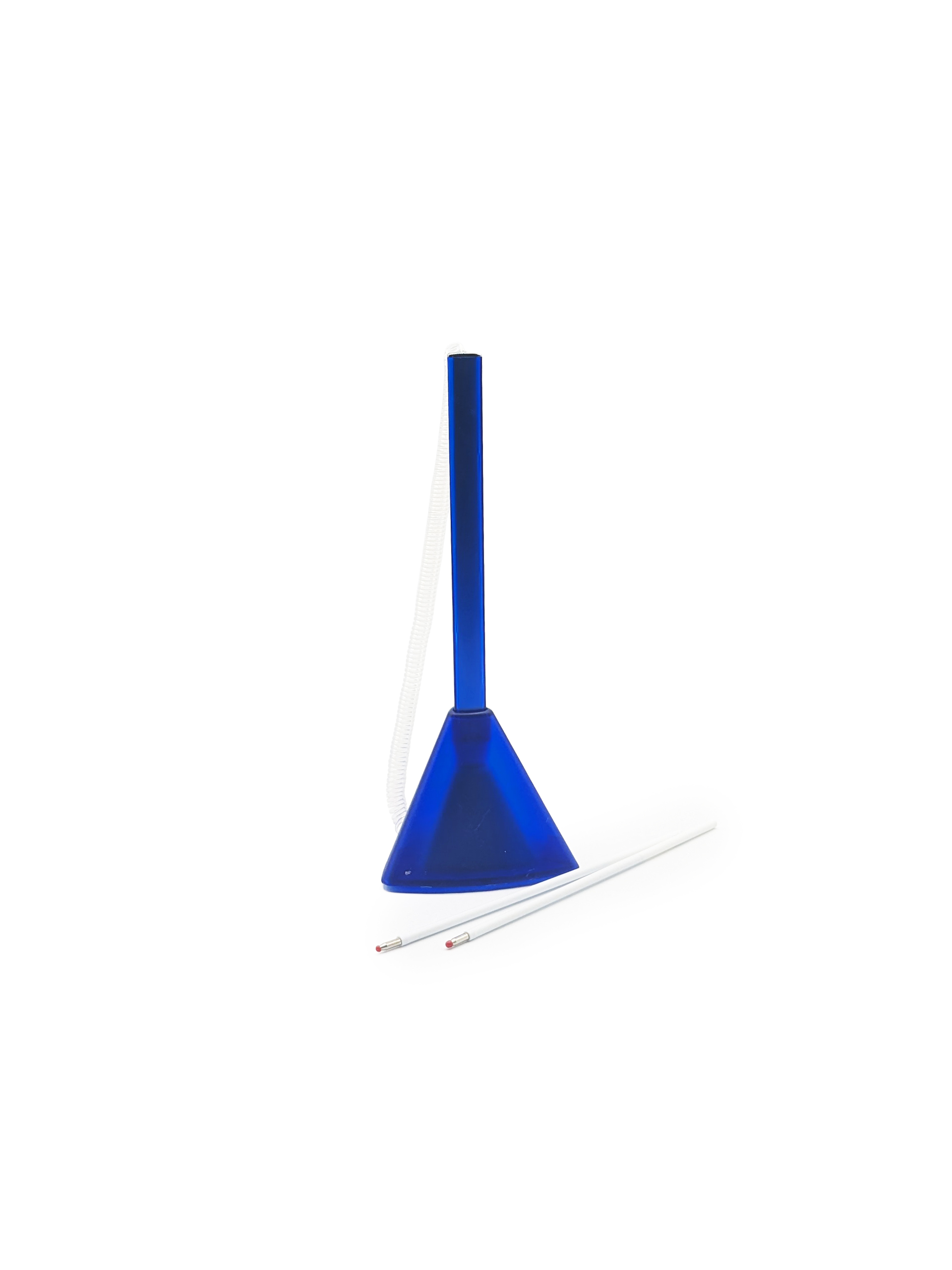 Stylo de comptoir Algo avec socle et recharges – bleu 